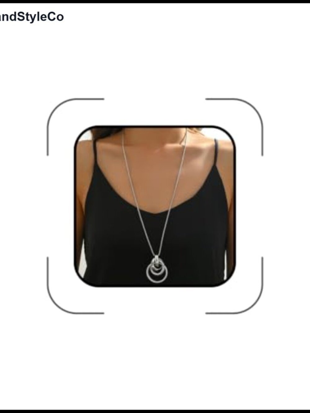 Chunky Knot Pendant Long Statement Necklace Lobster Clasp